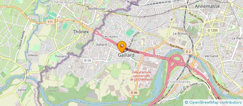 localisation de l'entreprise BAR DES PLATANES  GAILLARD