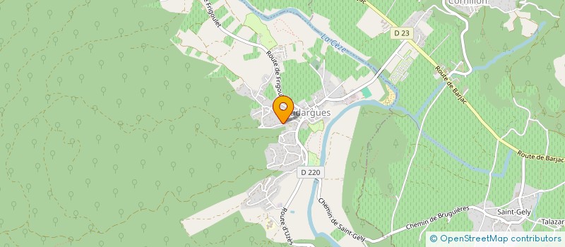 localisation de l'entreprise BAR DES SOURCES à GOUDARGUES