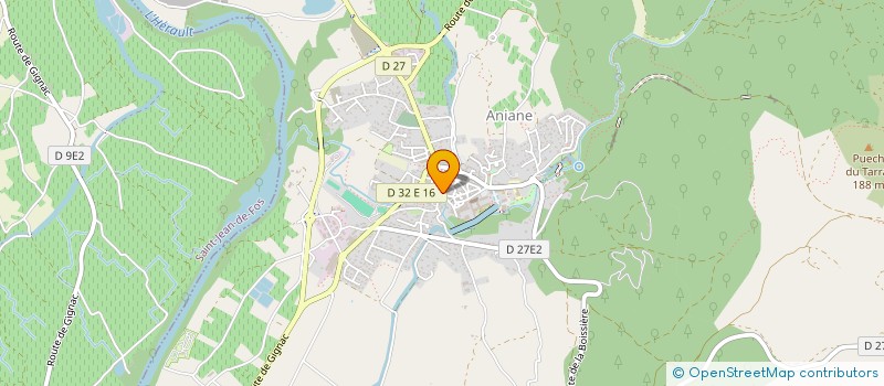 localisation de l'entreprise BAR DES SPORTS à ANIANE