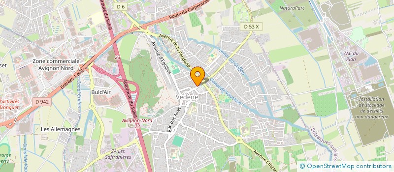 localisation de l'entreprise BAR DES SPORTS  VEDENE