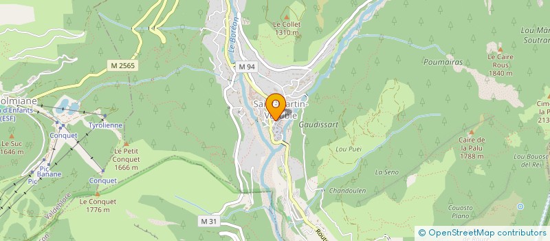 localisation de l'entreprise BAR DES SPORTS  SAINT-MARTIN-VESUBIE