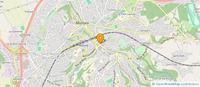 localisation de l'entreprise BAR DES VIARMES  MORLAIX