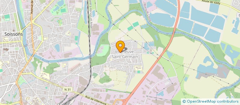 localisation de l'entreprise BAR DU CENTRE  VILLENEUVE-SAINT-GERMAIN