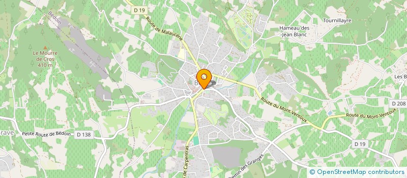 localisation de l'entreprise BAR DU COURS 1936  BEDOIN