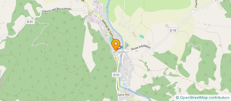 localisation de l'entreprise BAR DU FOIRAIL  CAMARES