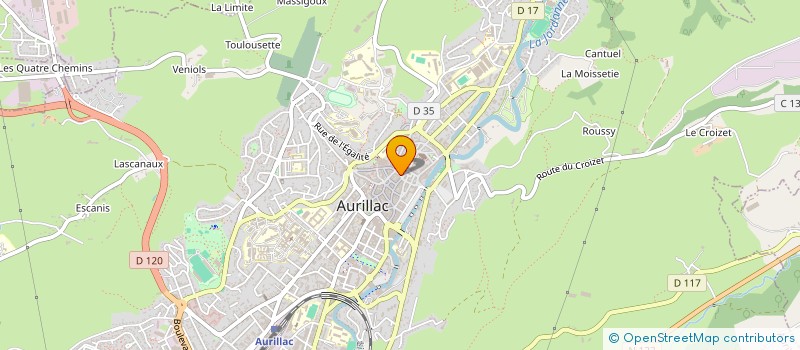 localisation de l'entreprise BAR DU LEZARD à AURILLAC
