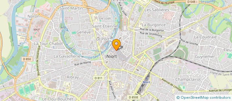 localisation de l'entreprise BAR DU MARCHE à NIORT