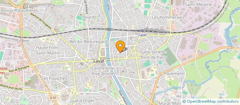 localisation de l'entreprise BAR DU PALAIS à LAVAL
