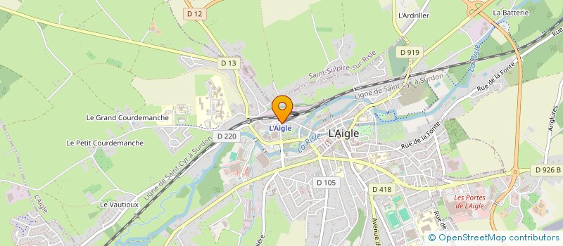 localisation de l'entreprise BAR DU PARADIS à L'AIGLE
