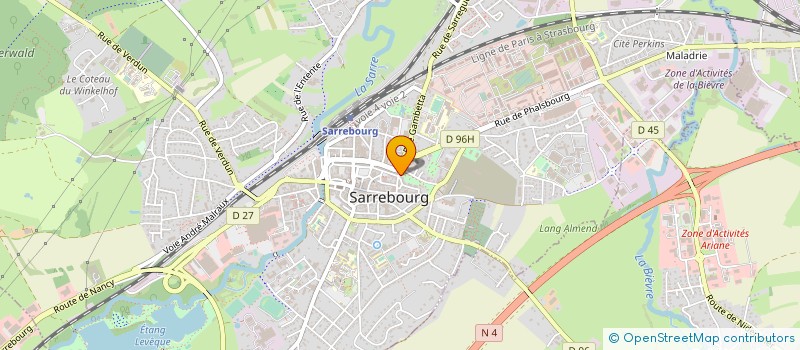 localisation de l'entreprise BAR DU PARC à SARREBOURG