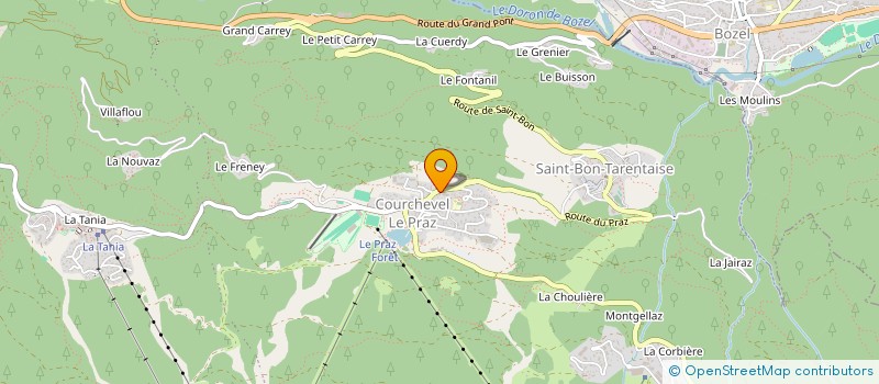 localisation de l'entreprise BAR DU PRAZ à COURCHEVEL