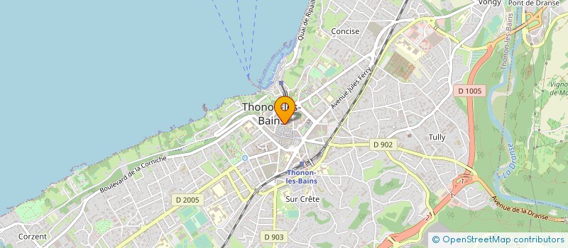 localisation de l'entreprise BAR DU SOLEIL à THONON-LES-BAINS