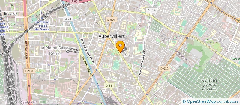 localisation de l'entreprise BAR DU THEATRE  AUBERVILLIERS