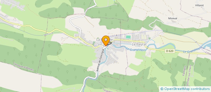 localisation de l'entreprise BAR ET BASTIDIENS ASSOCIES (B&B'S ASSOCIES) à LA BASTIDE-SUR-L'HERS