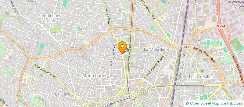 localisation de l'entreprise BAR ET BRASSERIE  DIJON