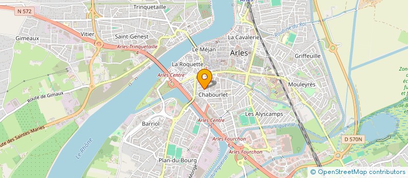 localisation de l'entreprise BAR ET CIE à ARLES