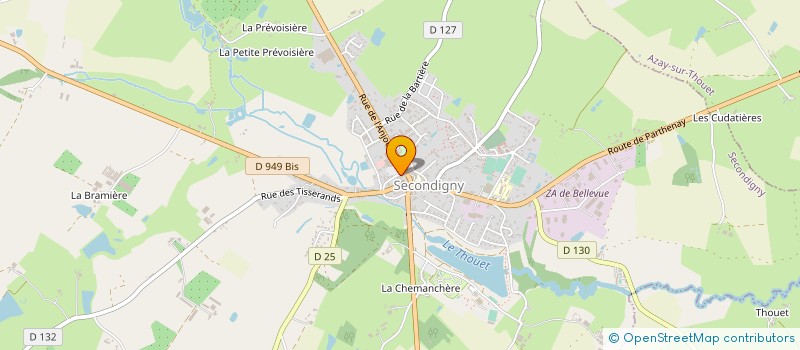 localisation de l'entreprise BAR GRILL LE COMMERCE  SECONDIGNY