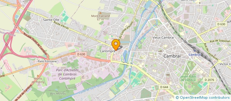localisation de l'entreprise BAR'HIC à CAMBRAI