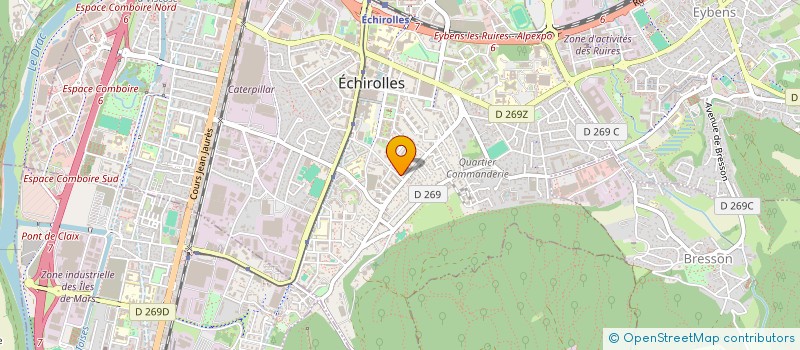 localisation de l'entreprise BAR L'ECUREUIL  ECHIROLLES