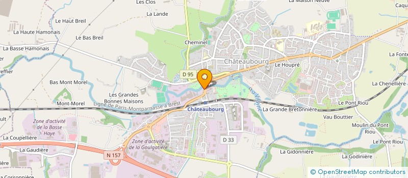 localisation de l'entreprise BAR L ETRIER à CHATEAUBOURG