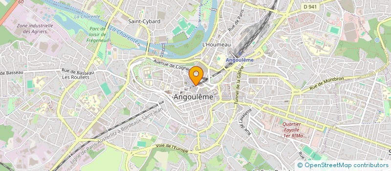 localisation de l'entreprise BAR LA SOURIS VERTE à ANGOULEME