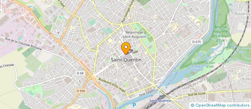 localisation de l'entreprise BAR LE CARILLON à SAINT-QUENTIN