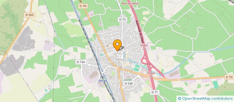 localisation de l'entreprise BAR LE CHATELET  SENAS