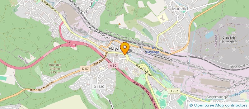 localisation de l'entreprise BAR LE FOCH  HAYANGE