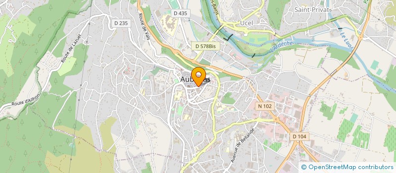 localisation de l'entreprise BAR LE GAMBETTA à AUBENAS