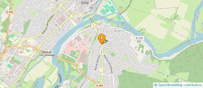 localisation de l'entreprise BAR LE GENEVE à DOLE