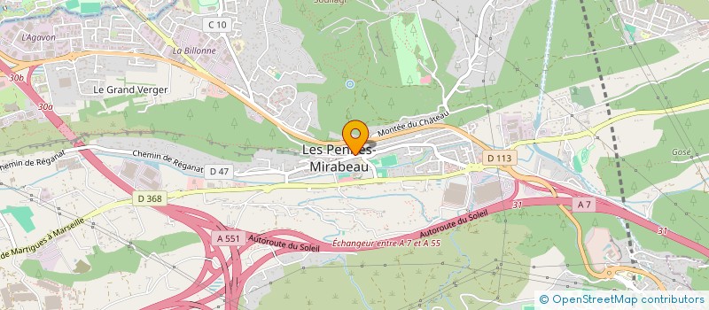 localisation de l'entreprise BAR LE PENNOIS  LES PENNES-MIRABEAU