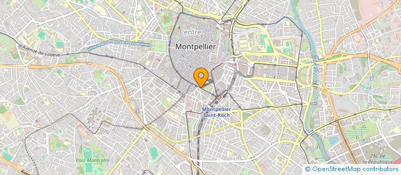 localisation de l'entreprise BAR LE REPUBLIQUE SARL à MONTPELLIER