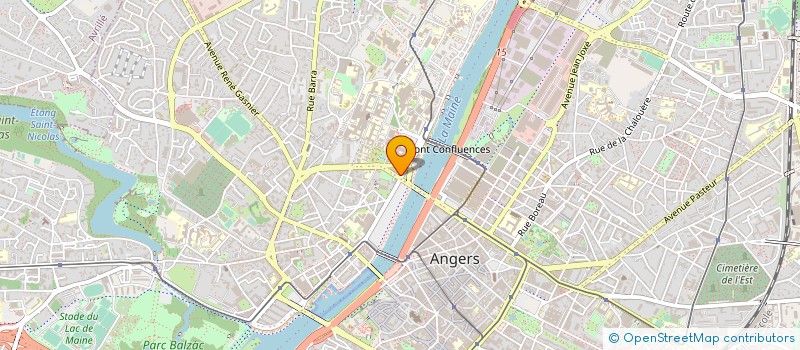 localisation de l'entreprise BAR LES PLATANES à ANGERS