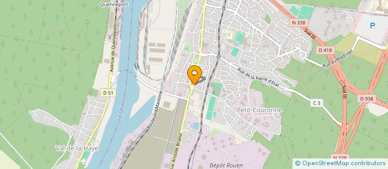 localisation de l'entreprise BAR NORMAND  PETIT-COURONNE