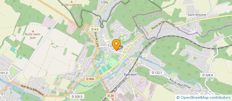 localisation de l'entreprise BAR OLYMPIQUE  EPERNON