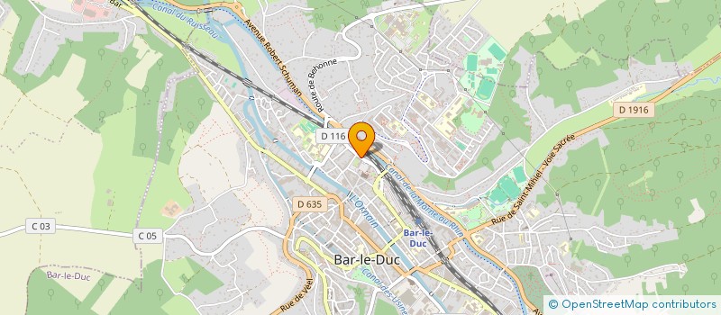 localisation de l'entreprise BAR'ORGUES - ASSOCIATION POUR LA SAUVEGARDE DES ORGUES DE LA VILLE DE BAR-LE-DUC  BAR-LE-DUC