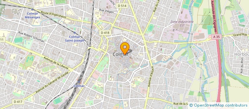 localisation de l'entreprise BAR PAT-GIL  COLMAR