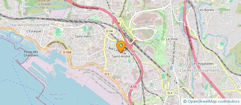 localisation de l'entreprise BAR PMU SAINT ANDRE à MARSEILLE