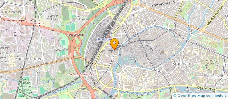 localisation de l'entreprise BAR RESTAURANT CABANA PLUS  STRASBOURG