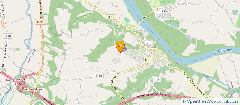 localisation de l'entreprise BAR RESTAURANT CAP DU PECH  AUVILLAR