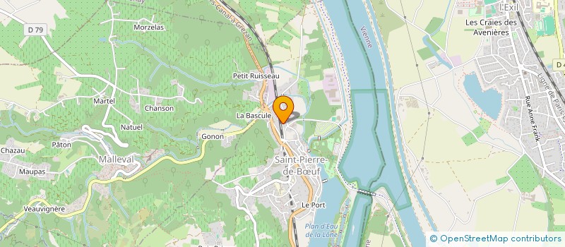 localisation de l'entreprise BAR RESTAURANT DU PLAN D'EAU  SAINT-PIERRE-DE-BUF