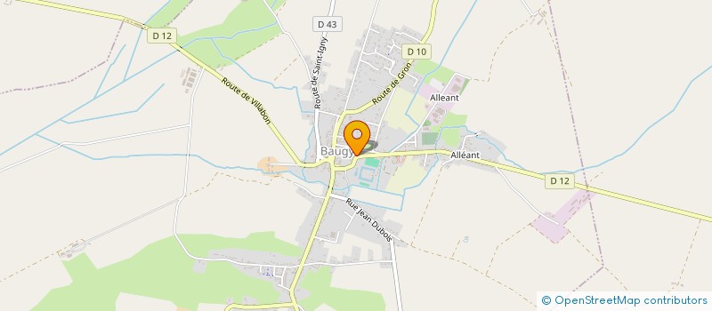 localisation de l'entreprise BAR RESTAURANT DU STADE  BAUGY