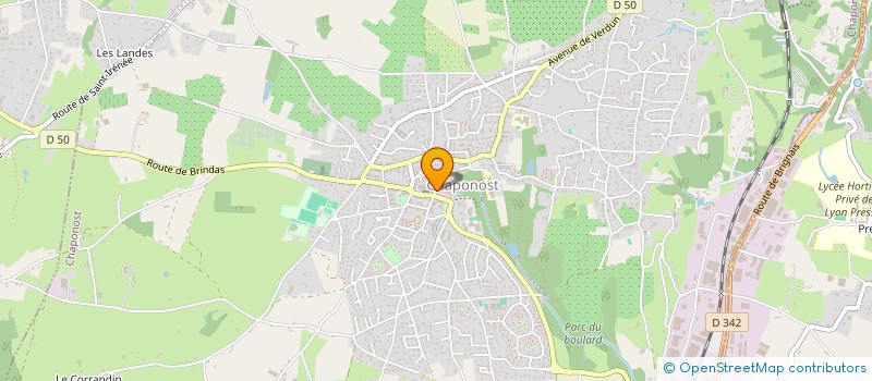 localisation de l'entreprise BAR RESTAURANT DU VILLAGE  CHAPONOST