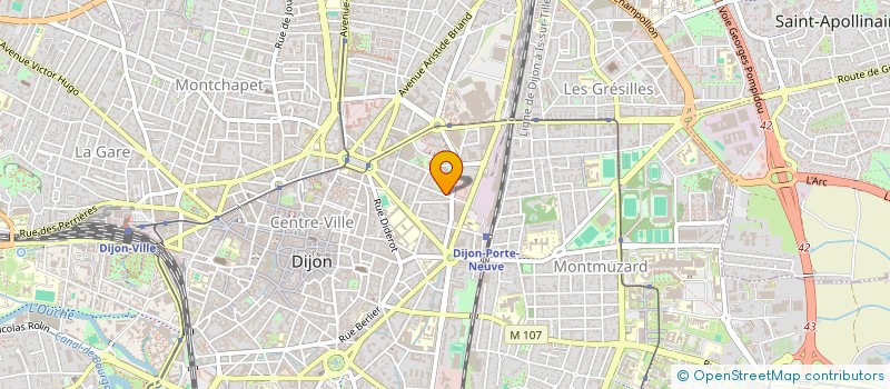 localisation de l'entreprise BAR RESTAURANT LE BOURGUIGNON  DIJON