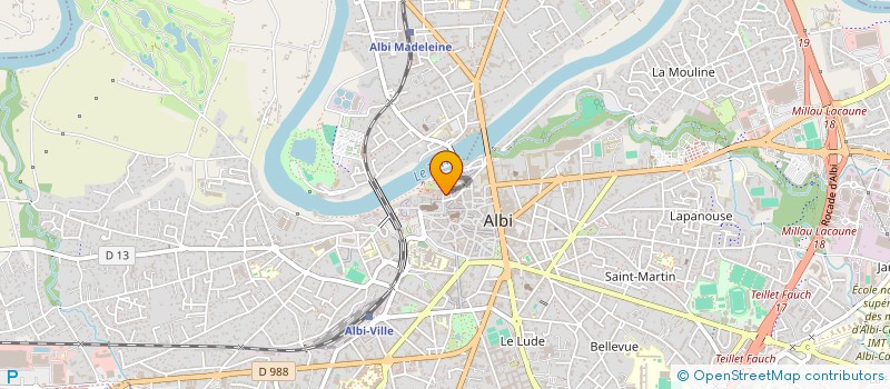 localisation de l'entreprise BAR RESTAURANT LE QUAI CHOISEUL à ALBI