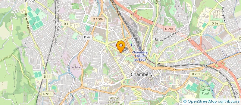 localisation de l'entreprise BAR RESTAURANT LE RELAIS DU COMTE VERT  CHAMBERY