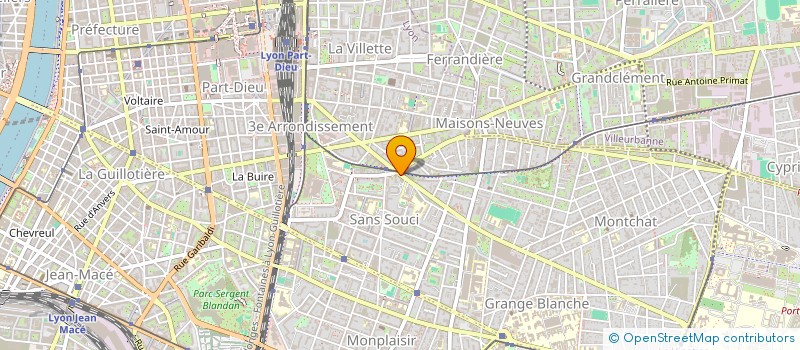 localisation de l'entreprise BAR RESTAURANT LEA DE LACASSAGNE  LYON