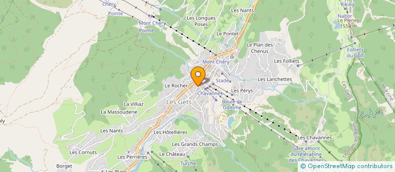localisation de l'entreprise BAR RESTAURANT LES COPEAUX à LES GETS
