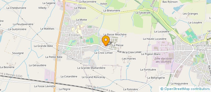 localisation de l'entreprise BAR-RESTAURANT LES FRANGINS  LE PERTRE