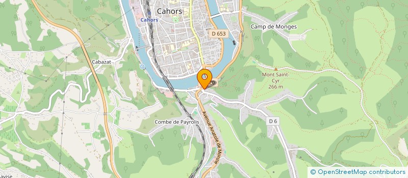 localisation de l'entreprise BAR SAINT GEORGES  CAHORS